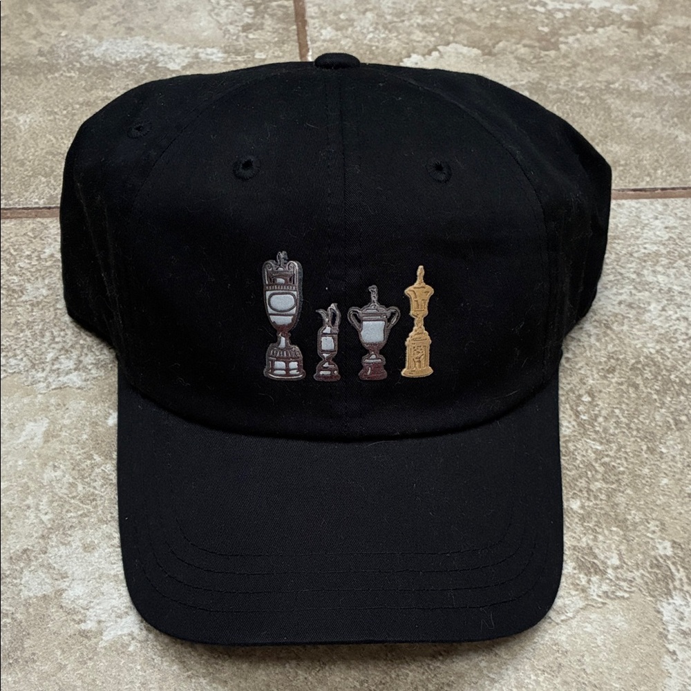 American Needle Black Trophy Embroidered Hat